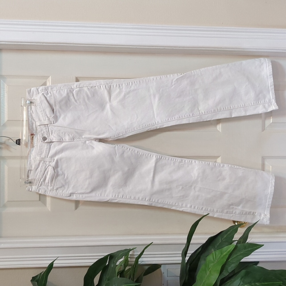 Levi's 545 Women's Low Boot Cut White Denim Jeans Size 10M